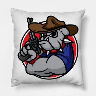 Bulldog Sheriff Pillow