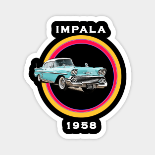 1958 Chevy Impala T-Shirt Magnet