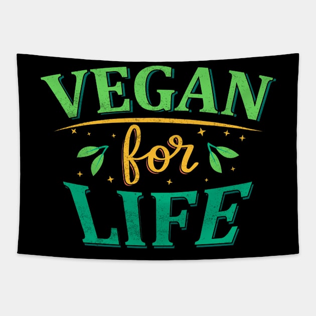 Vegan for Life Tapestry by MZeeDesigns