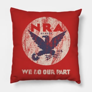 National Recovery Administration (NRA) Pillow