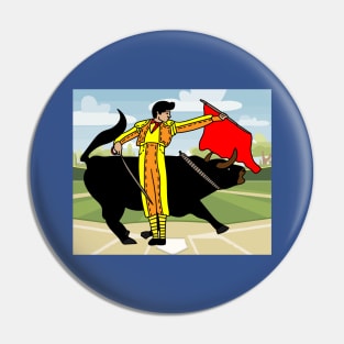 Arena Bullfight Torero Bull Pin