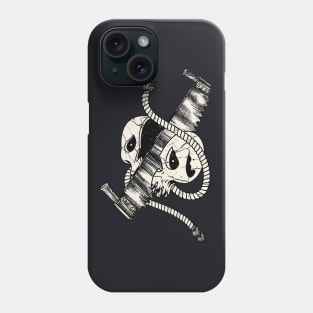 Cut Wood till death Lumberjack Skull Phone Case