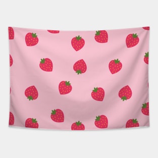 Cute Strawberry Strawberries Pattern Design Tapestry