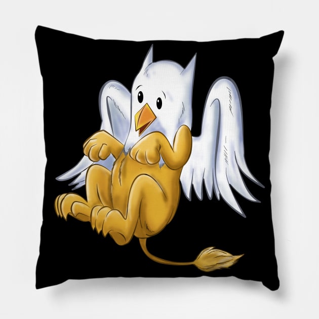 CUTE BABY GRIFFIN Pillow by droidmonkey