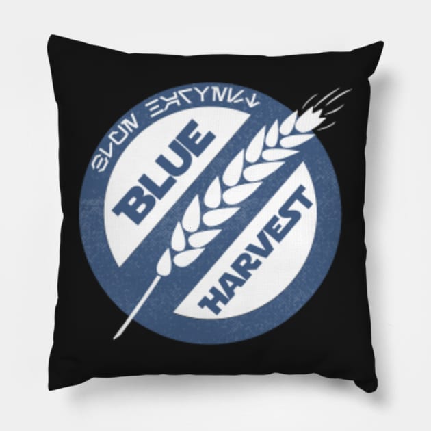 Blue Harvest Logo Pillow by Blueharvestpodcast