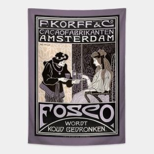 F. Korff & Co choclatiers poster Tapestry