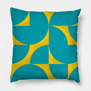 Mid Century Modern Geometric Design Pillow