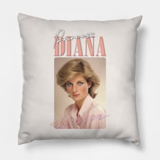 Princess Diana - - 80s Retro Aesthetic Pillow