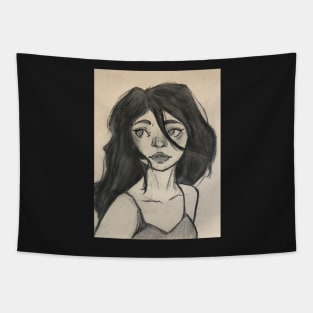 hair in the wind Tapestry