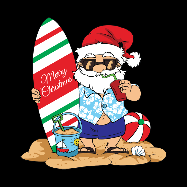 Santa at the Beach by shipwrecked2020