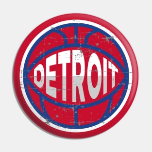 Detroit Basketball 1 Pin