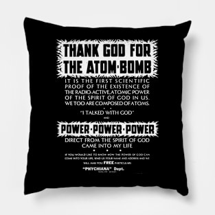 Thank God For The Atom Bomb Pillow