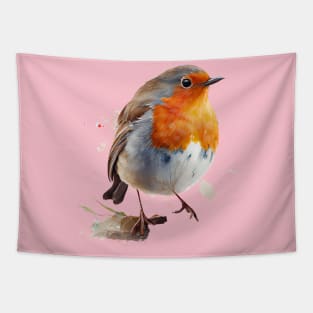 Robin Bird watercolor 4.0 Tapestry