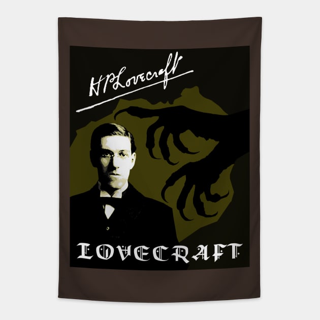 H P Lovecraft's Dark Claws #6 Tapestry by Spine Film