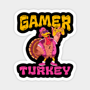 Turkey GAMER Funny Thanksgiving Magnet