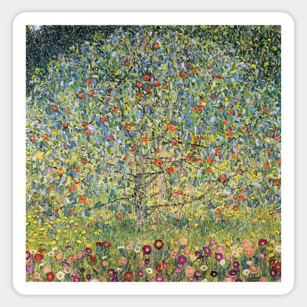 Apple Tree By Gustav Klimt Gustav Klimt Sticker Teepublic