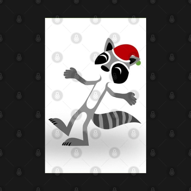 Dancing Holiday Trash Panda by MOULE