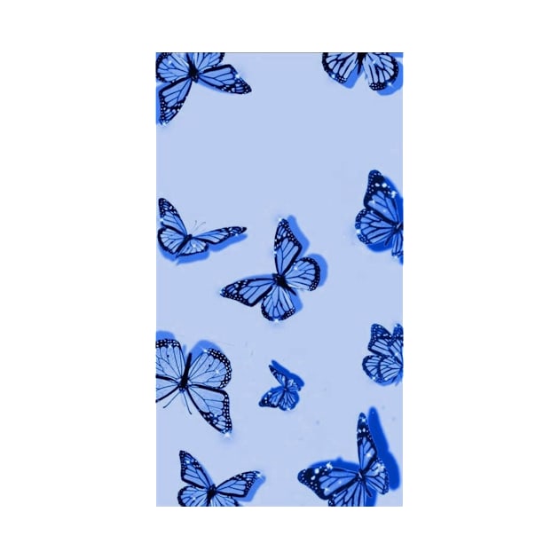 Blue Butterfly Phone Cases by ARIMAID