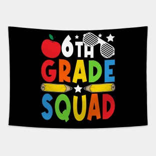 6th Grade Squad Teachers Boys Girls Funny Back To School Tapestry