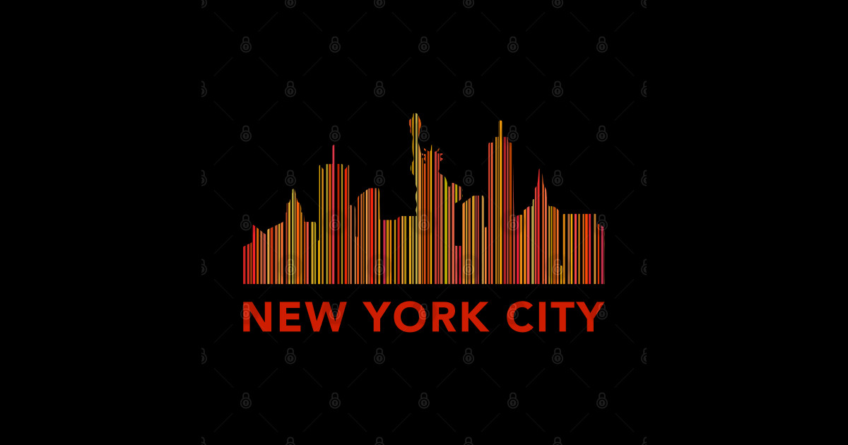 New York barcode New York Barcode Sticker TeePublic