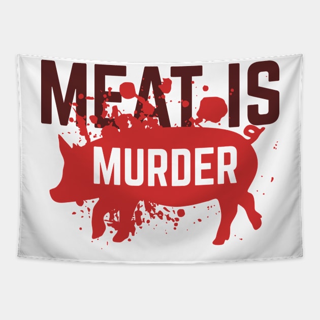 Meat is murder Tapestry by Akman