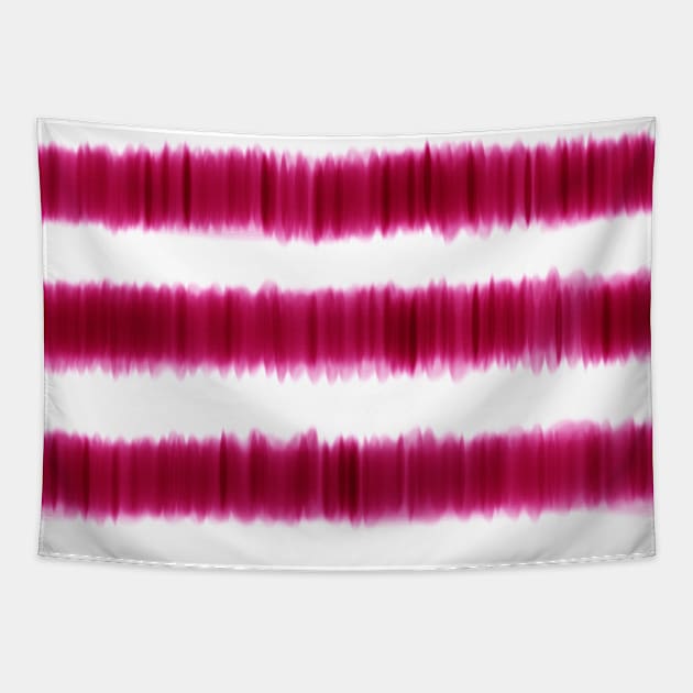 Pink Watercolor Stripe Pattern Tapestry by thesnowwhyte