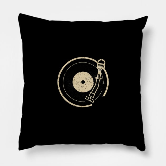 45 Record Adapter (Distressed) Pillow by Aldrvnd