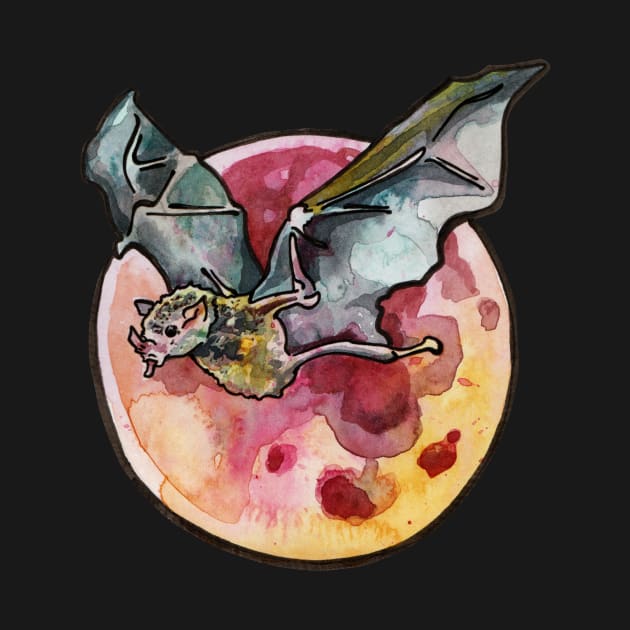 Blood Moon Bat by JenTheTracy