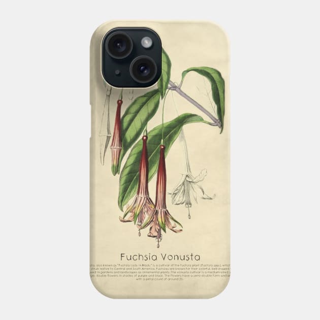 Fuchsia Vonusta With Details Phone Case by ptMaker