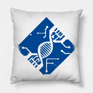 Biochip (Blue) Pillow