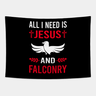 I Need Jesus And Falconry Falconer Tapestry