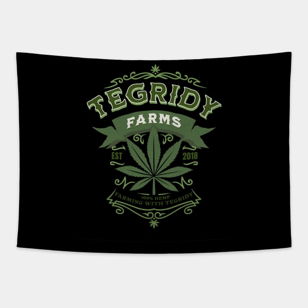 Tegridy Farms, Farming with Tegridy. Tapestry by Brookcliff