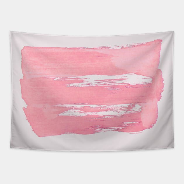 Rosa Color Background - Abstract Pencil Strokes Tapestry by Nikokosmos