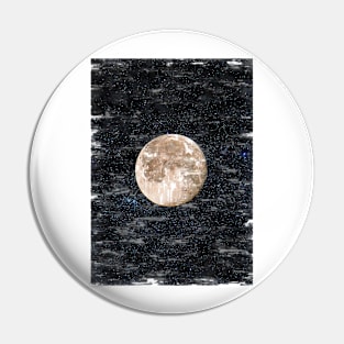 Dusty Space Rock. Moon By Night. For Moon Lovers Pin