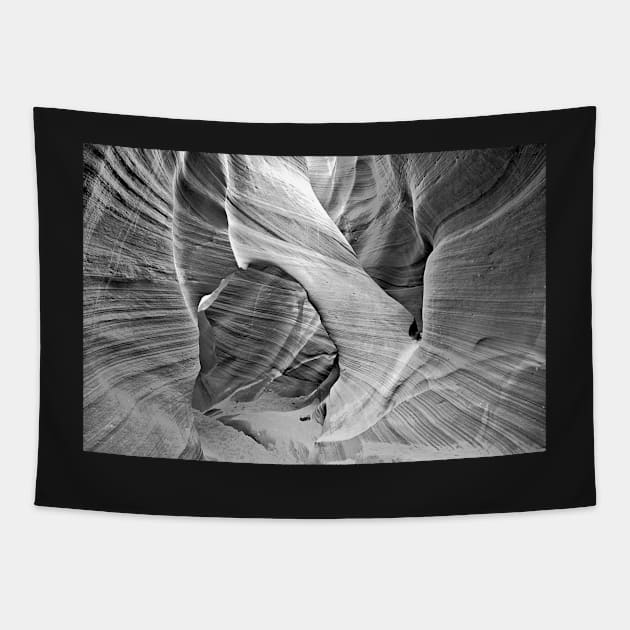 Underground Arch In Black And White Tapestry by AdamJewell