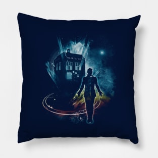 time traveller regenerated Pillow