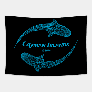 Cayman Islands Whale Sharks Tapestry