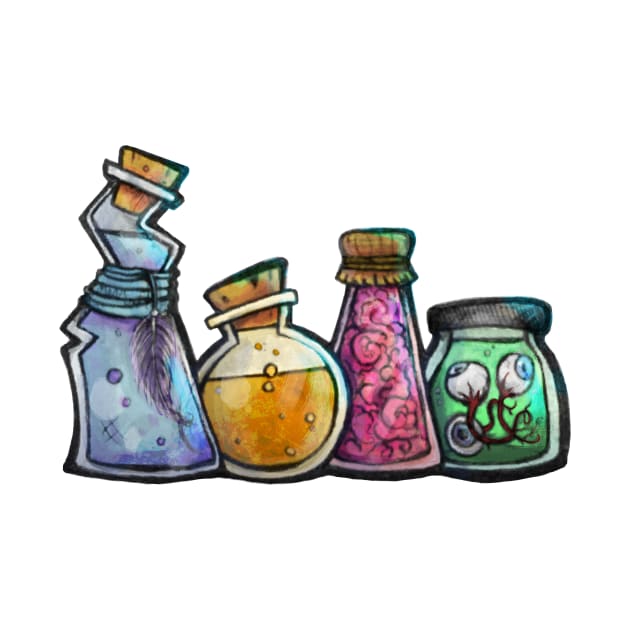 Potion Bottles by Twkirky