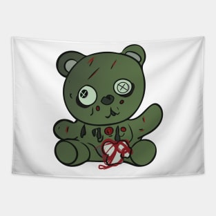 Creepy Cute Zombie Teddy Bear Tapestry