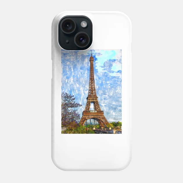 Eiffel Tower Paris France. For Eiffel Tower & Paris Lovers. Phone Case by ColortrixArt