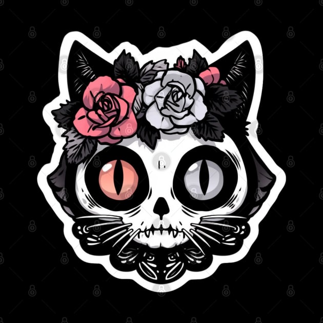 Dia de Los Muertos Undead Cat by DarkSideRunners