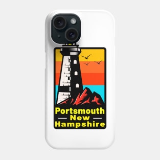 Portsmouth New Hampshire Lighthouse Tuna Fishing NH Phone Case