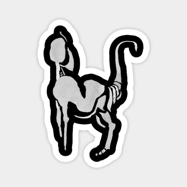 Greyhound Design Form Magnet by Nikokosmos
