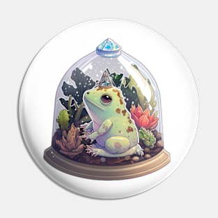 Wizard Frog in a Terrarium Pin