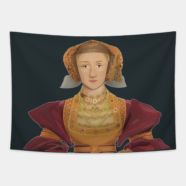 Anne of Cleves - historical illustrations Tapestry by vixfx