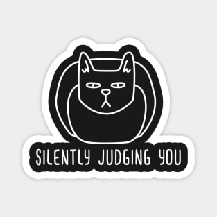 Cat Loaf, Silently Judging you, Cute and funny T-shirt Magnet