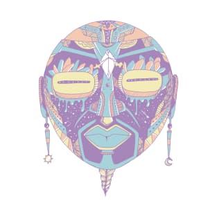 Retro Blend African Mask 2 T-Shirt