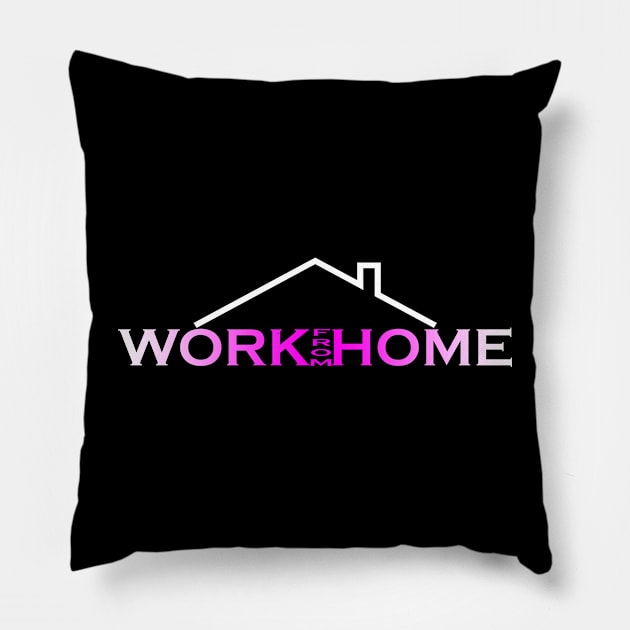 WFH - 14 Pillow by SanTees