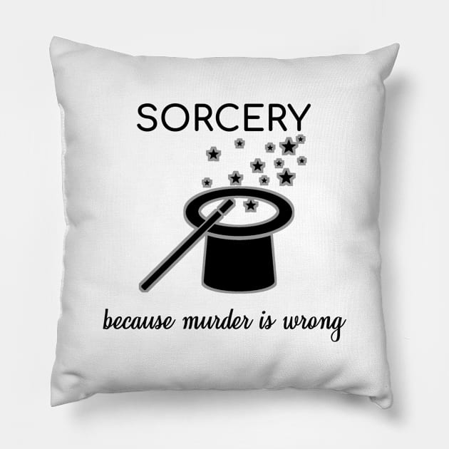 Sorcery Magic Wizard Witchcraft Street Artist Gift Pillow by bigD