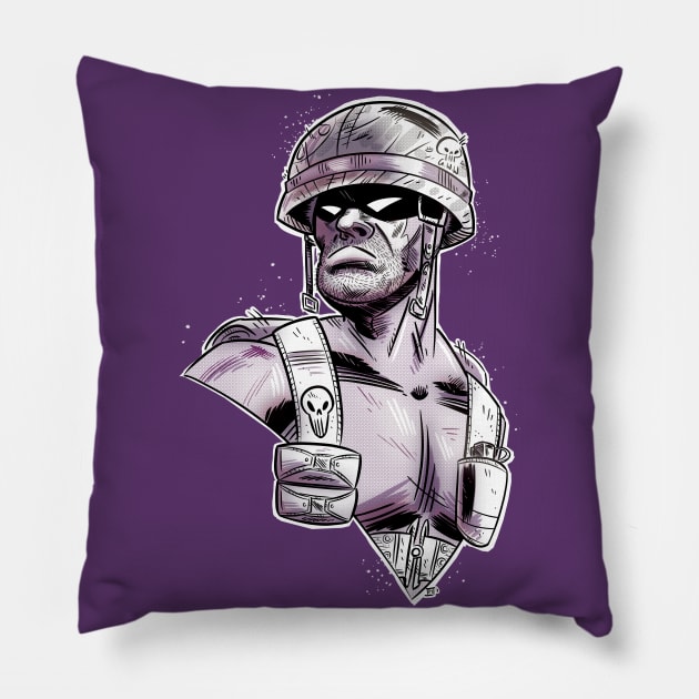 Ghost Soldier Pillow by Mason Comics